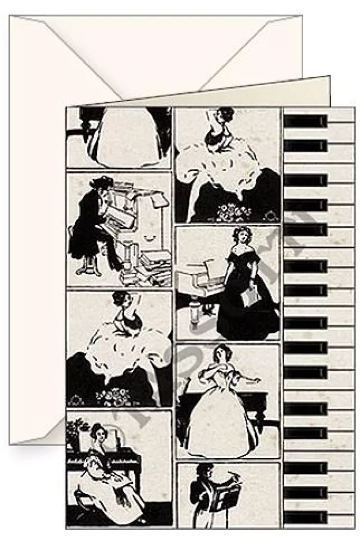 Karnet B6 + koperta 5731 Pianino