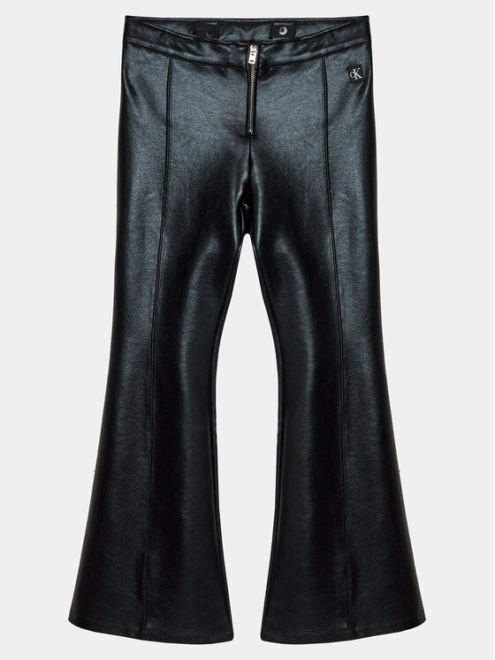 Calvin Klein Jeans Spodnie materiałowe Spacer IG0IG02293 Czarny Flare Fit
