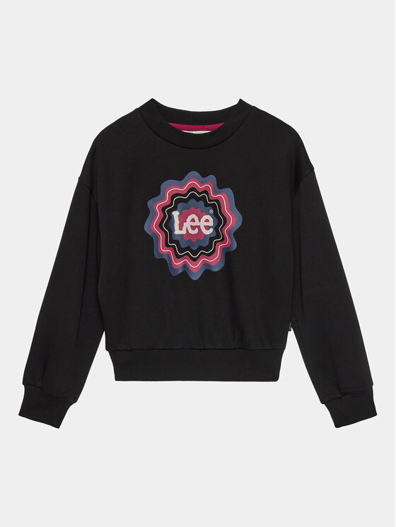 Lee Bluza Graphic Crew BB LEG5122 Czarny Regular Fit