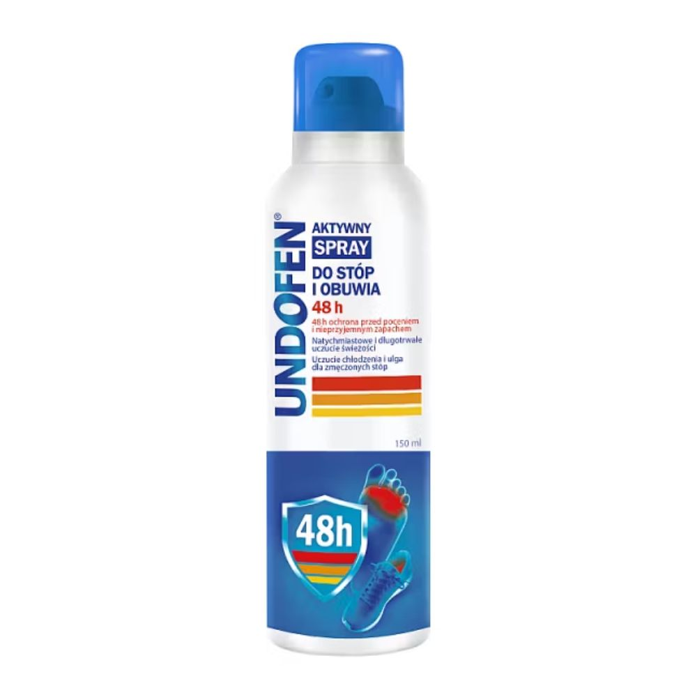 Undofen Aktywny spray do stóp i obuwia 48h 150 ml