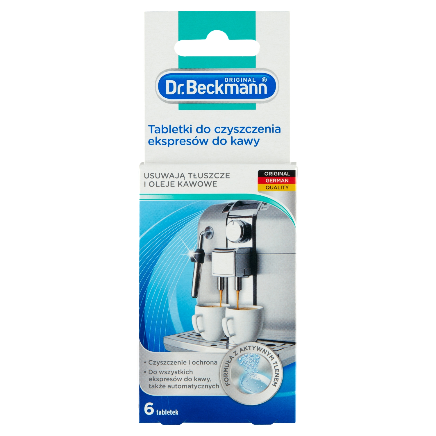 Dr. Beckmann Tabletki do czyszczenia ekspresów kawy 6 x 1,6 g