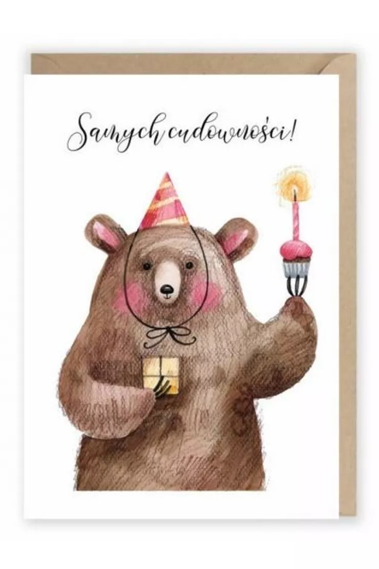 Kartka urodzinowa eko Samych cudowności K010 miniaturka