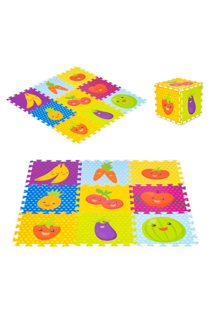 Puzzle piankowe Owoce 9 elementów