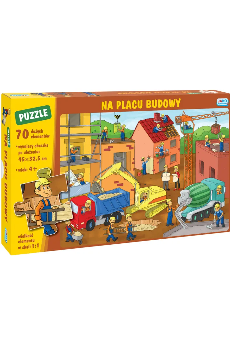 Puzzle 70 el. Na placu budowy