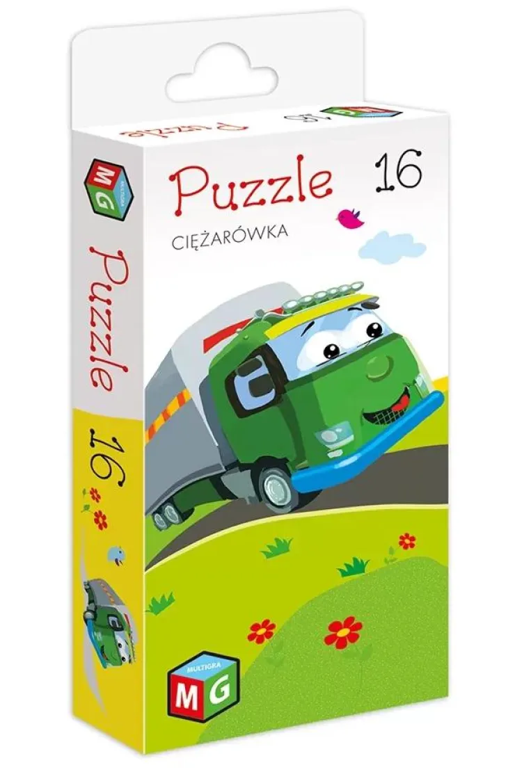 Puzzle 16 el. Ciężarówka