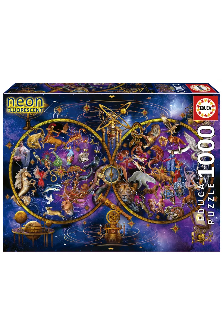 Puzzle 1000 el. Konstelacje (fluorescencyjne)