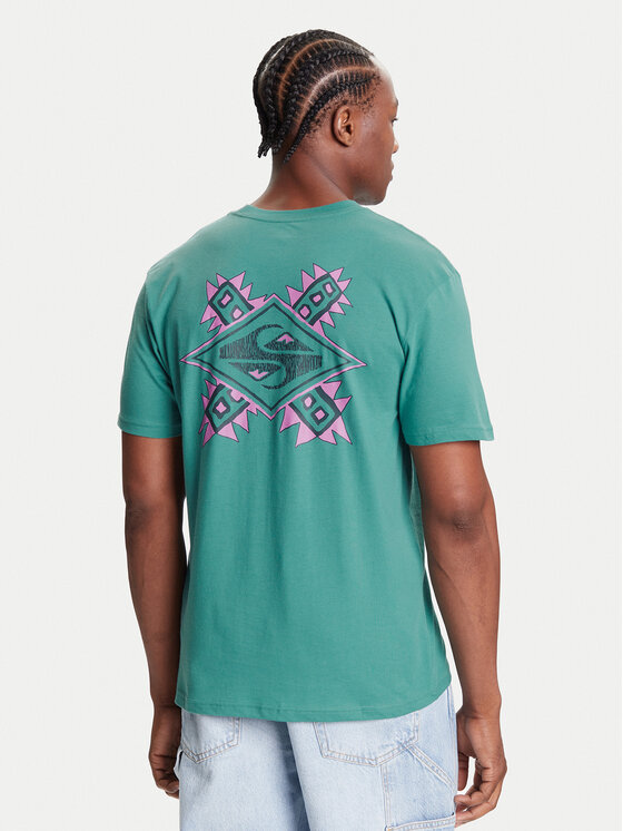 Quiksilver T-Shirt Ev Swell Ovation Ss EQYZT08187 Zielony Comfort Fit