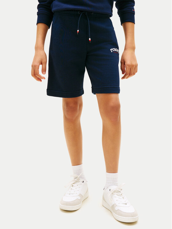 Tommy Hilfiger Szorty sportowe KB0KB10242 Granatowy Regular Fit