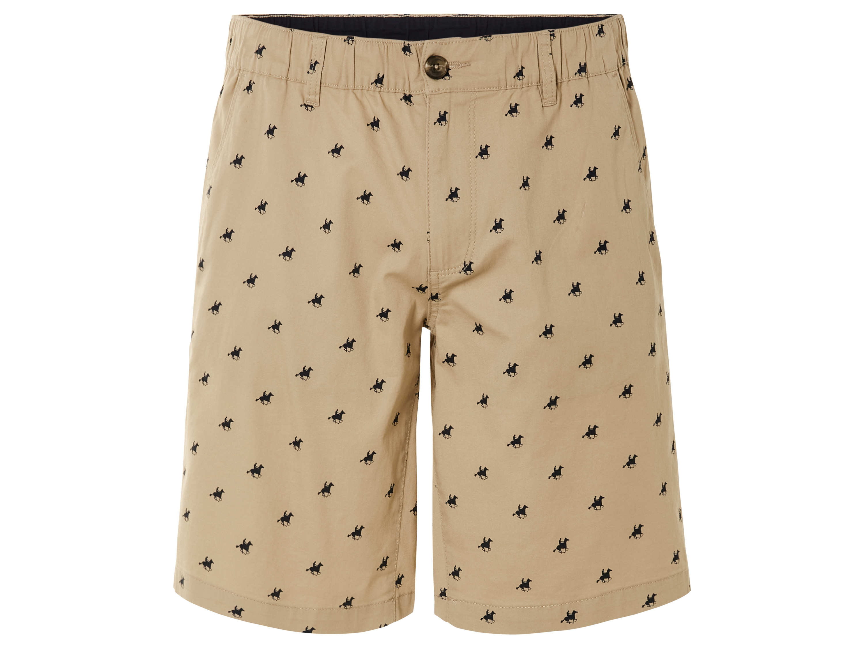 LIVERGY® Szorty męskie z bawełną U.S. GRAND POLO (Beżowy, 58)