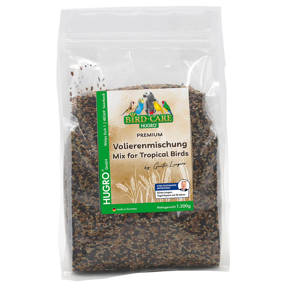 Hugro premium, mieszanka wolierowa dla ptaków - 1,3 kg miniaturka