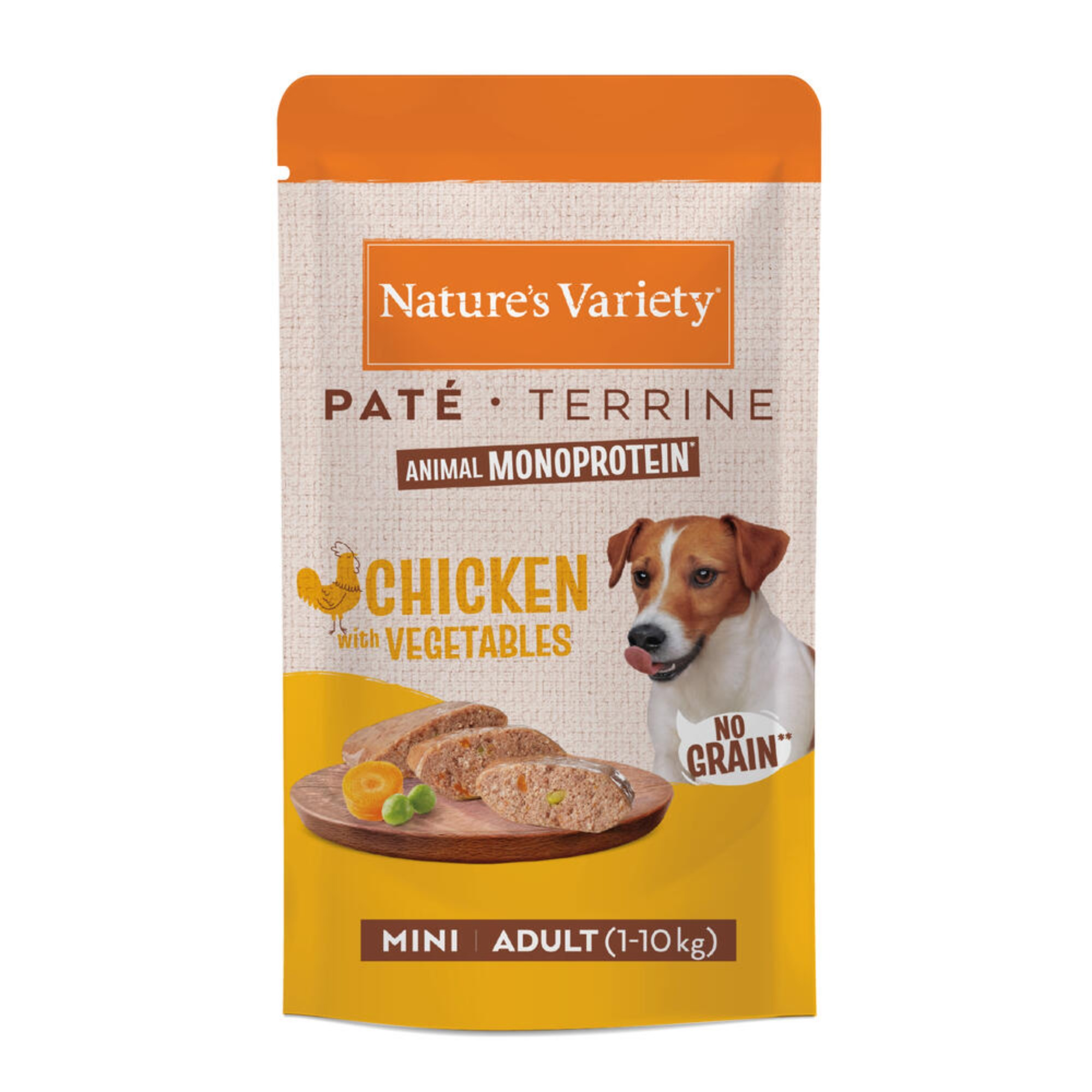 Nature's Variety Paté No Grain Adult Mini, 8 x 150 g - Kurczak