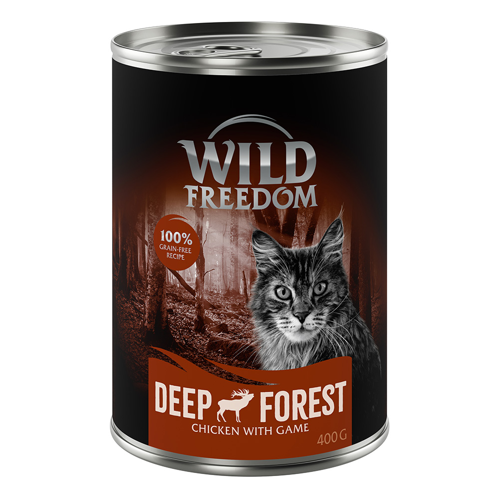 Megapakiet Wild Freedom Adult, 24 x 400 g - Deep Forest - Dziczyzna i kurczak