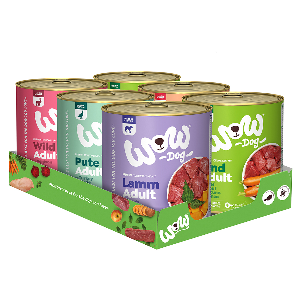 WOW Adult 6 x 800 g - Pakiet mieszany (5 odmian)