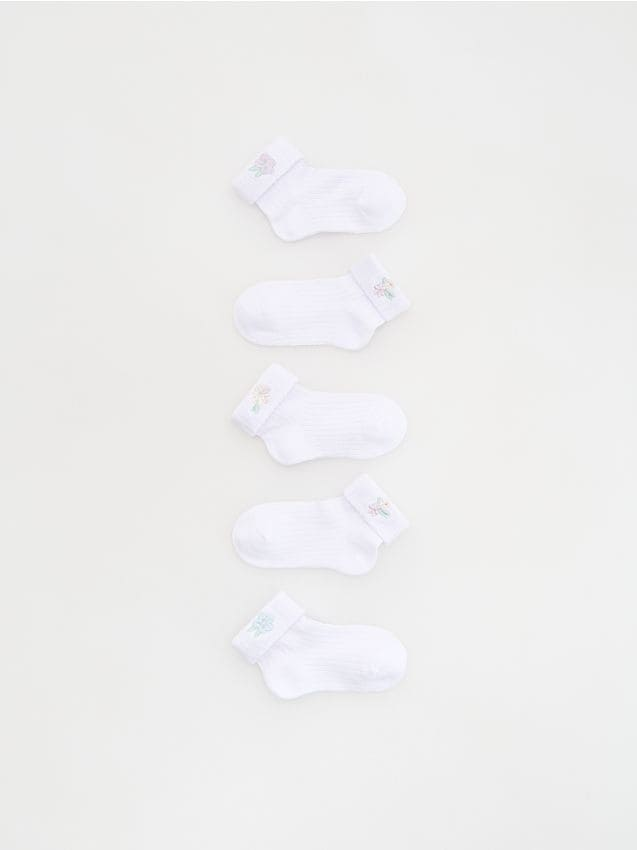 Reserved - Skarpetki 5 pack - biały