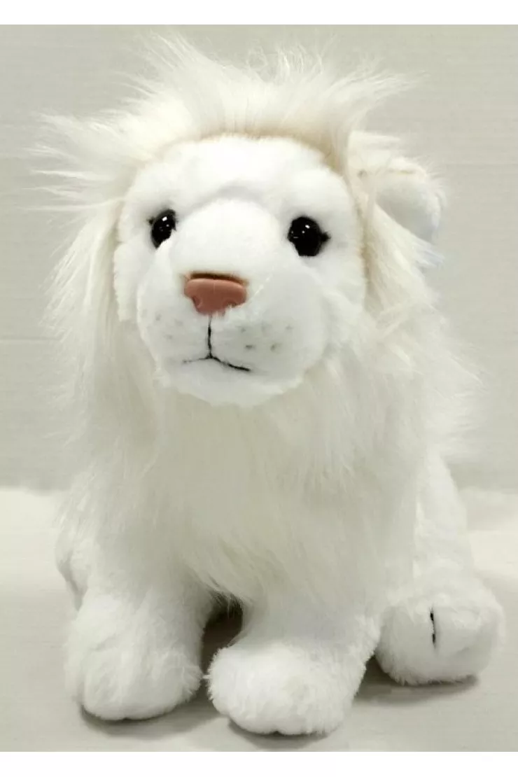 Lew biały siedzący 28cm