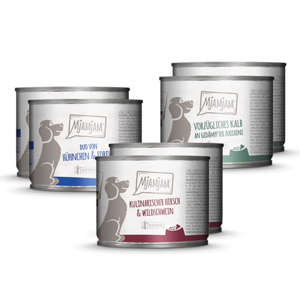 Korzystny pakiet MjAMjAM Adult Dog, 24 x 200 g - Pakiet mieszany I (3 smaki)