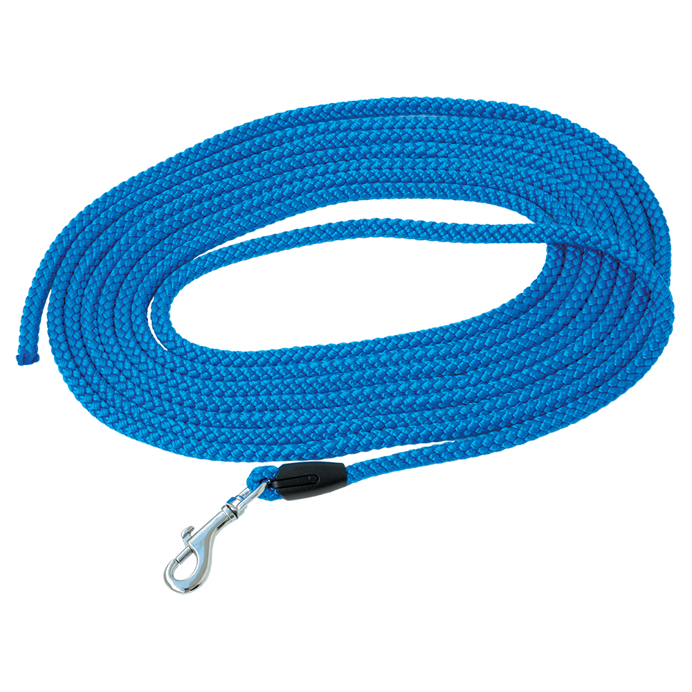 Pawz & Pepper smycz treningowa, okrągła w splocie, niebieska - Dł. 5 m, Ø 6 mm