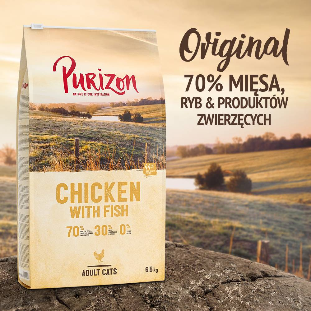 Purizon Adult dla kota, kurczak i ryba – bez zbóż -  2,5 kg