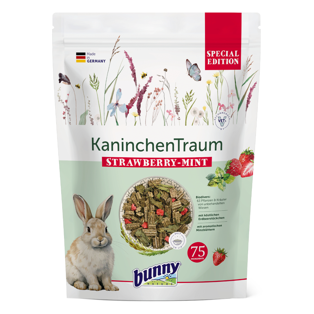 bunny KaninchenTraum Special Edition Strawberry-Mint - 3 x 1,5 kg