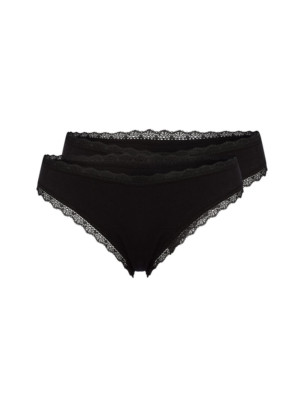 Snocks Stringi w 2-paku Kobiety Bawełna czarny, S