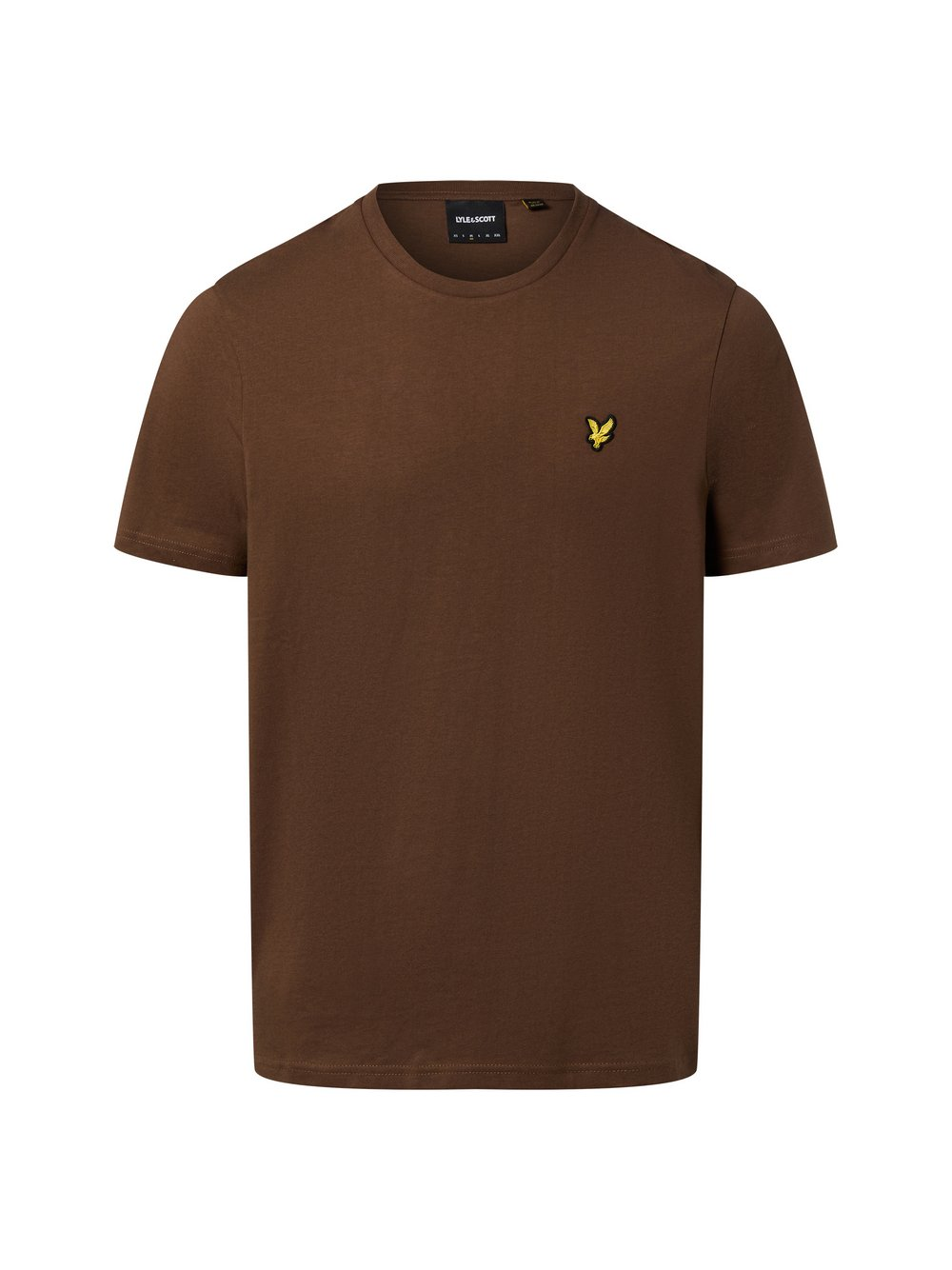 Lyle & Scott T-shirt męski Mężczyźni Dżersej brązowy, L