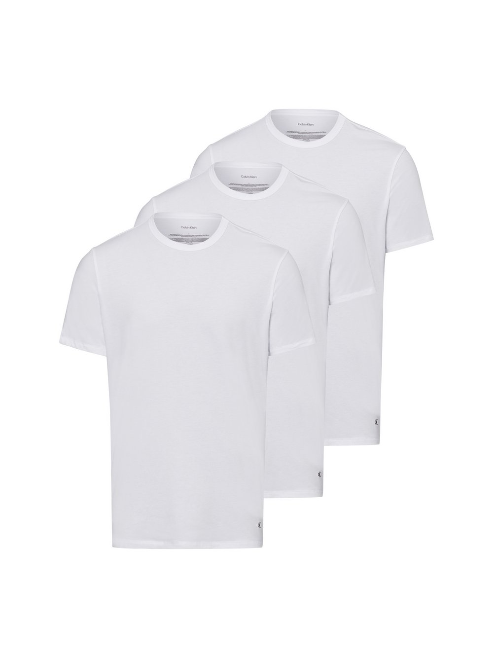 Calvin Klein T-shirt w 3-paku Mężczyźni Bawełna biały, S