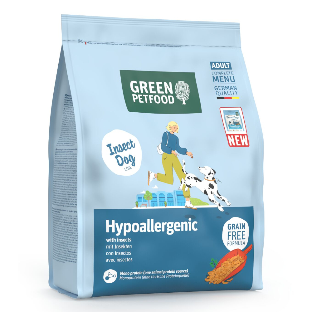 Green Petfood Hypoallergenic, z owadami - 900 g