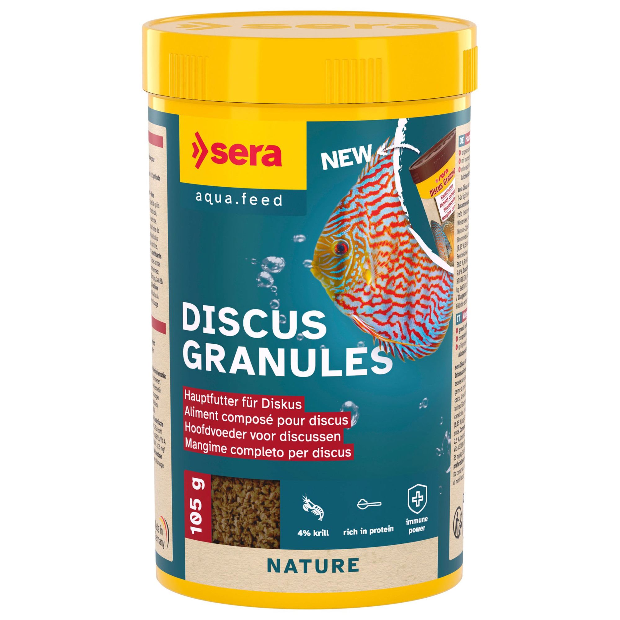 sera Discus Granulat Nature, granulat dla dyskowców - 2 x 250 ml