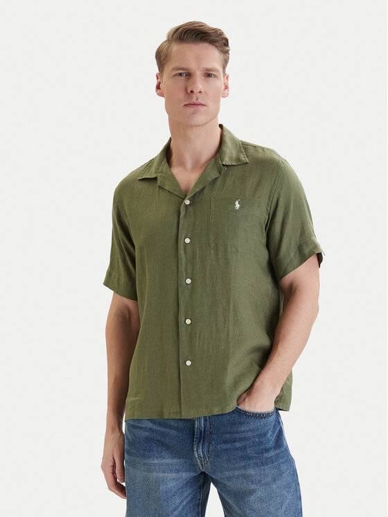 Polo Ralph Lauren Koszula 710966421501 Zielony Regular Fit