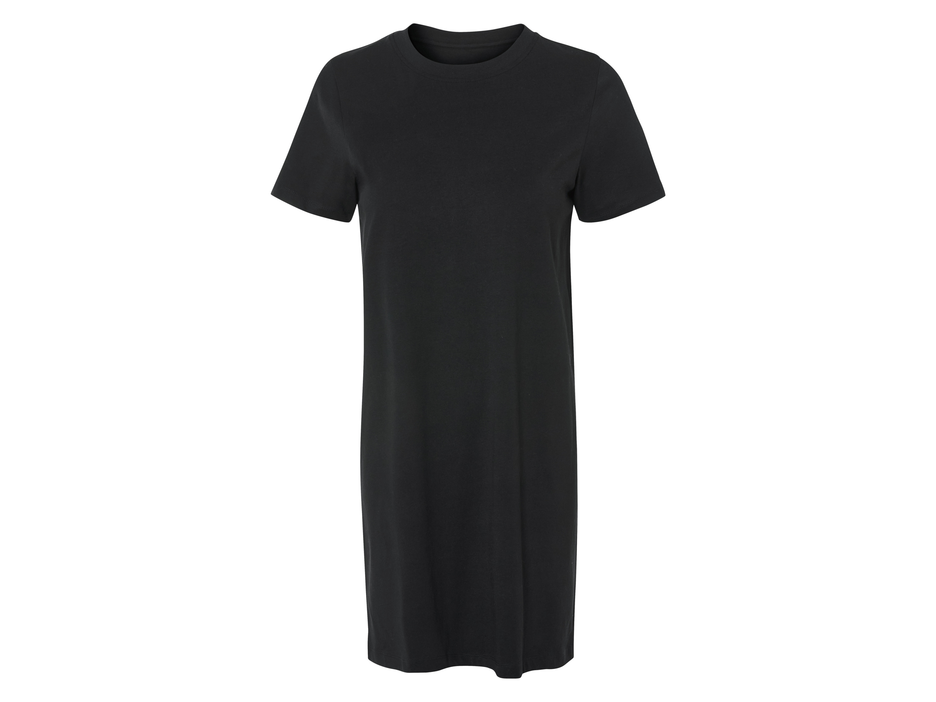 esmara® Sukienka t-shirtowa damska z bawełny organicznej (Czarny, S (36-38))