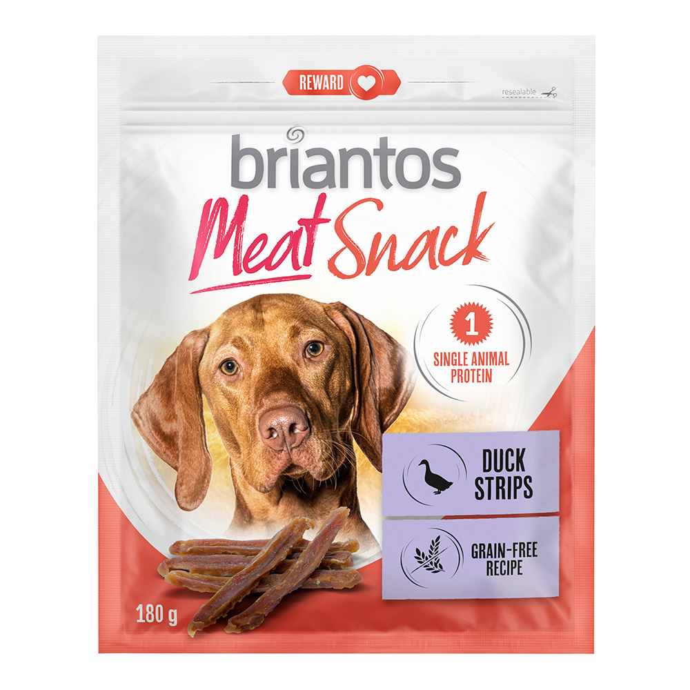 Briantos Meat Snacks, kaczka i królik, dla psów - Królik, 2 x 180 g