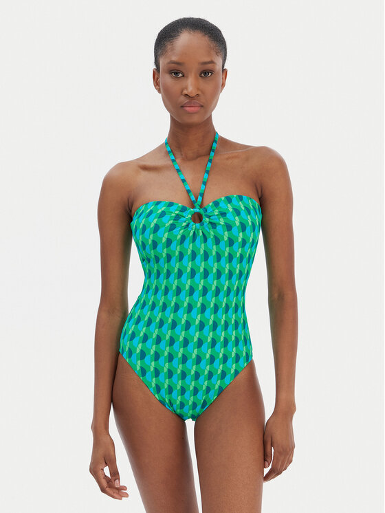 Seafolly Strój kąpielowy Sorrento 11124-277 Zielony