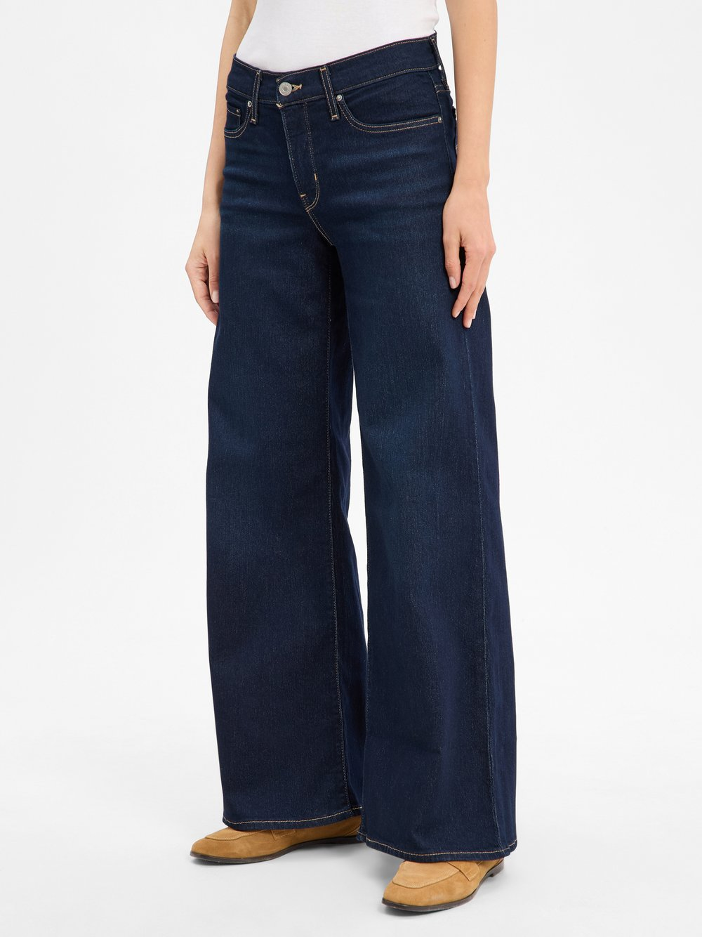 Levi's Dżinsy - 318 Shaping Wide Leg Kobiety Bawełna niebieski, 30-34