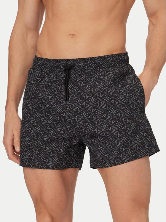 EA7 Emporio Armani Szorty kąpielowe 7M001677 AF21249 MC429 Czarny Regular Fit