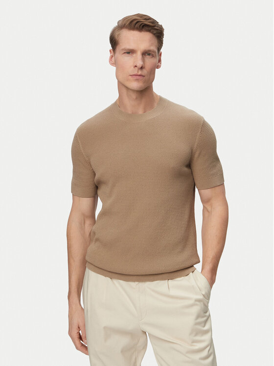 JOOP! Jeans T-Shirt Sandero 30101597 Beżowy jasny Regular Fit