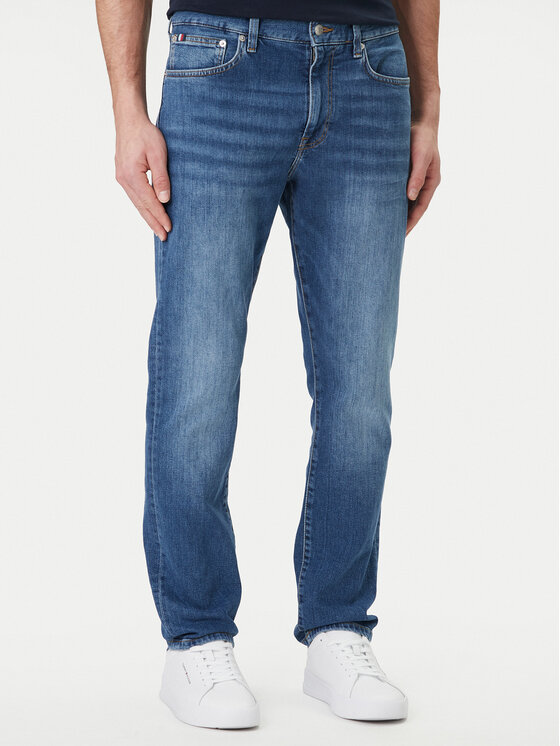 Tommy Hilfiger Jeansy Denton MW0MW42317 Niebieski Slim Fit