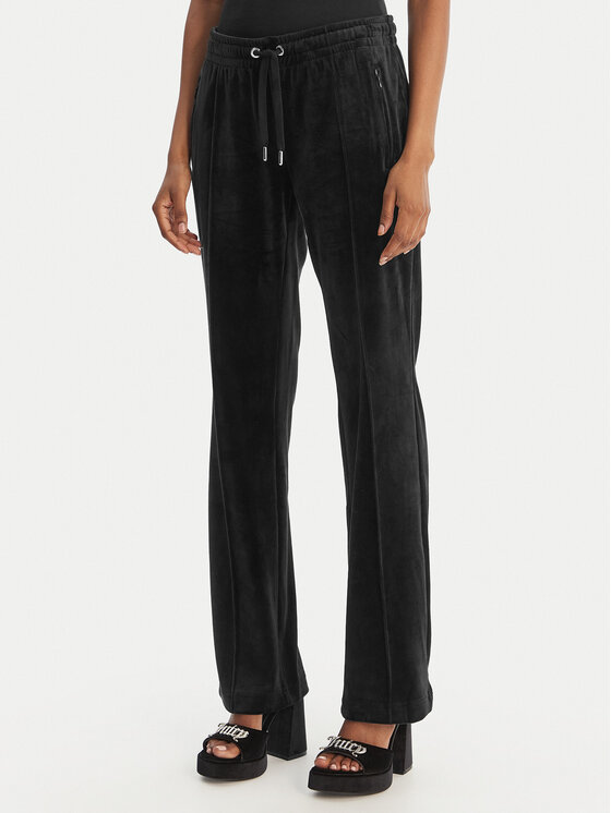Juicy Couture Spodnie dresowe Tina JCWBJ126327 Czarny Straight Leg