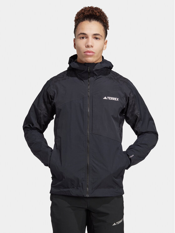 adidas Kurtka outdoor Terrex Xperior HN2912 Czarny Slim Fit
