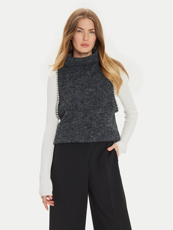 Eleh Kamizelka EM1011 Szary Regular Fit