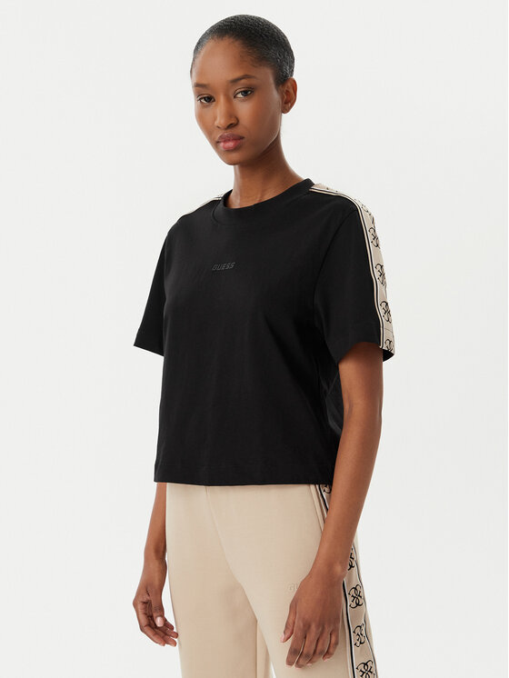 Guess T-Shirt V3RI08 I3Z14 Czarny Relaxed Fit
