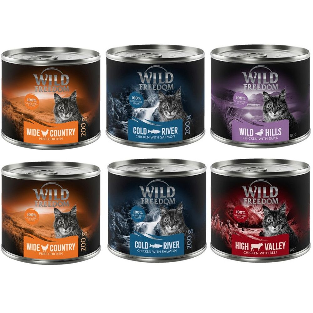 Korzystny pakiet Wild Freedom Adult, 12 x 200 g - Pakiet mieszany II