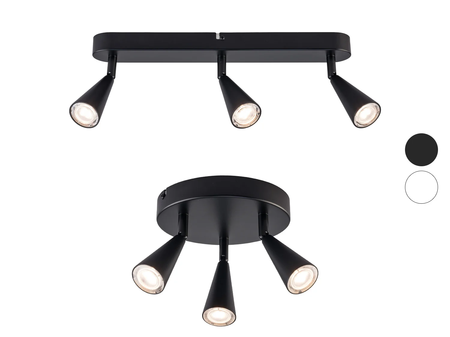 LIVARNO home Lampa sufitowa LED, 3-punktowa