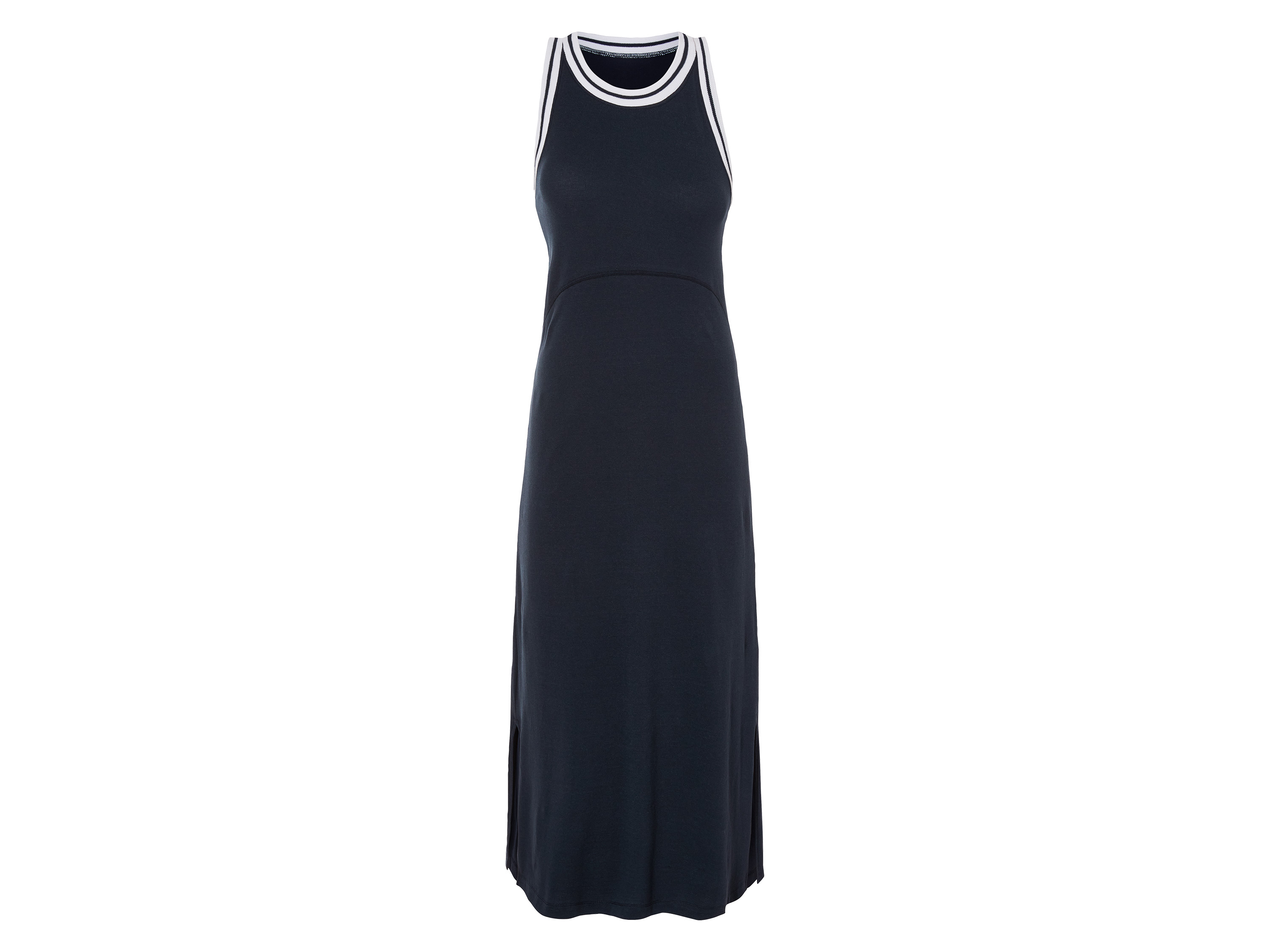 esmara® Sukienka midi damska z bawełną (XS (32/34), Granatowy) miniaturka