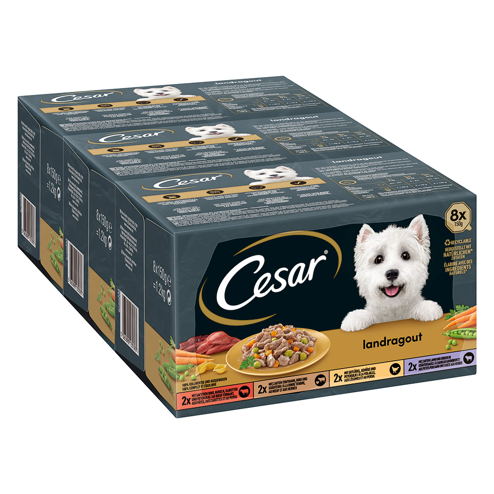 Pakiet mieszany Cesar Country Kitchen Favourites - 48 x 150 g
