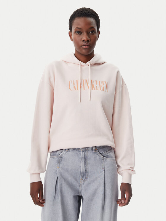 Calvin Klein Jeans Bluza Varsity J20J225579 Różowy Regular Fit