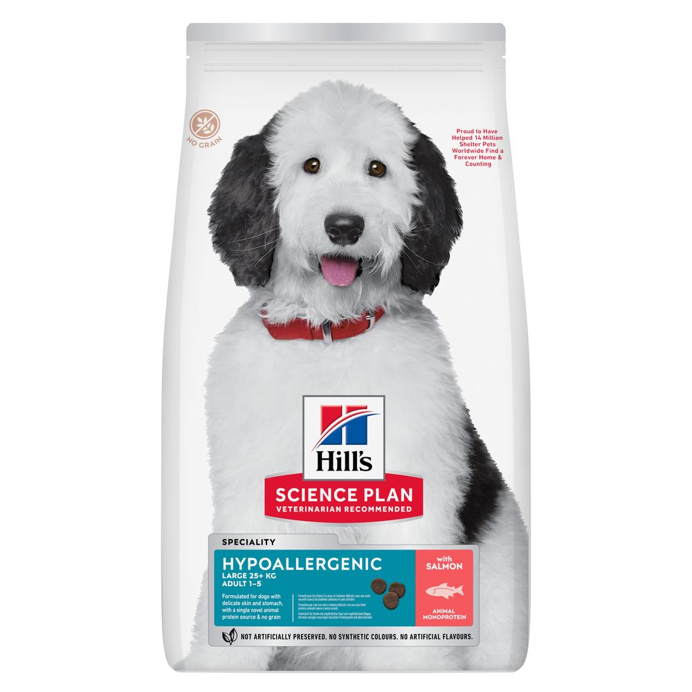 Hill's Science Plan Adult Hypoallergenic Adult Large, łosoś - 14 kg