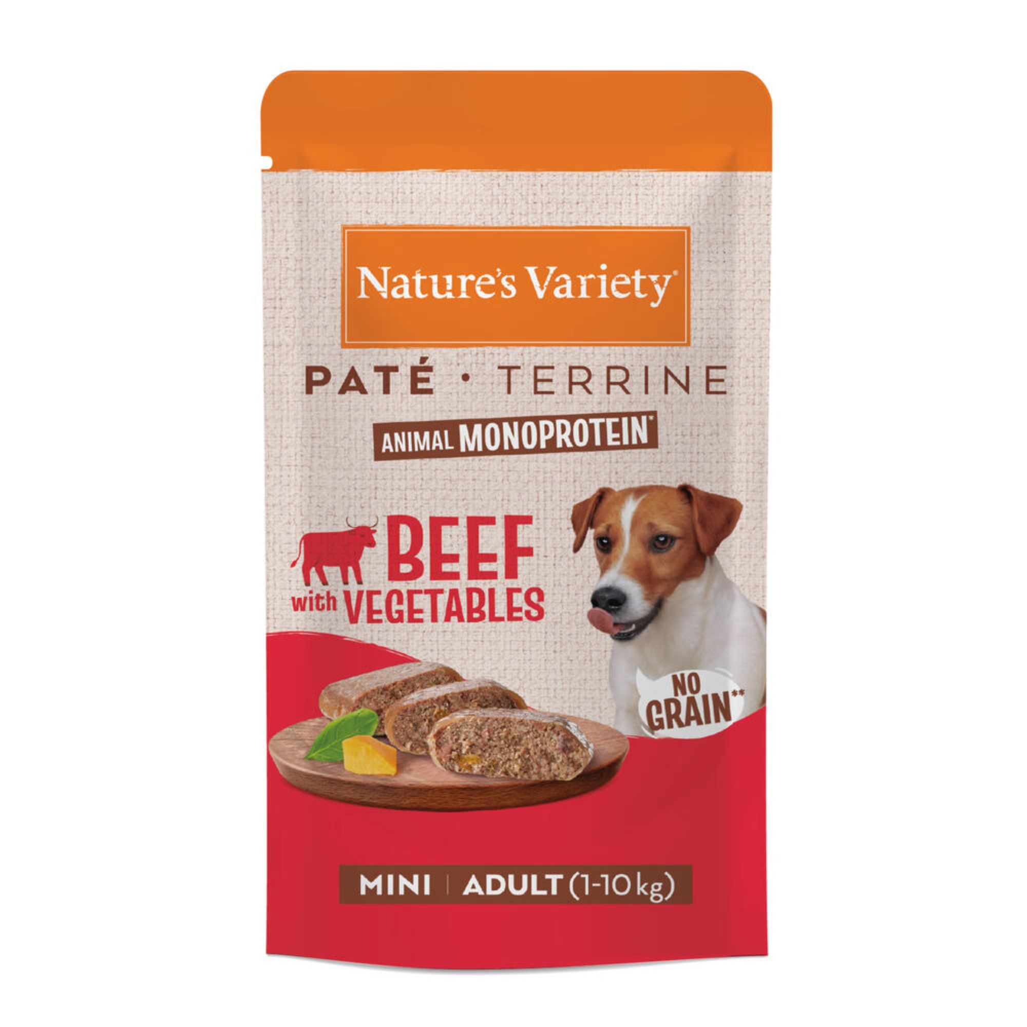 Nature's Variety Paté No Grain Adult Mini, 8 x 150 g - Wołowina