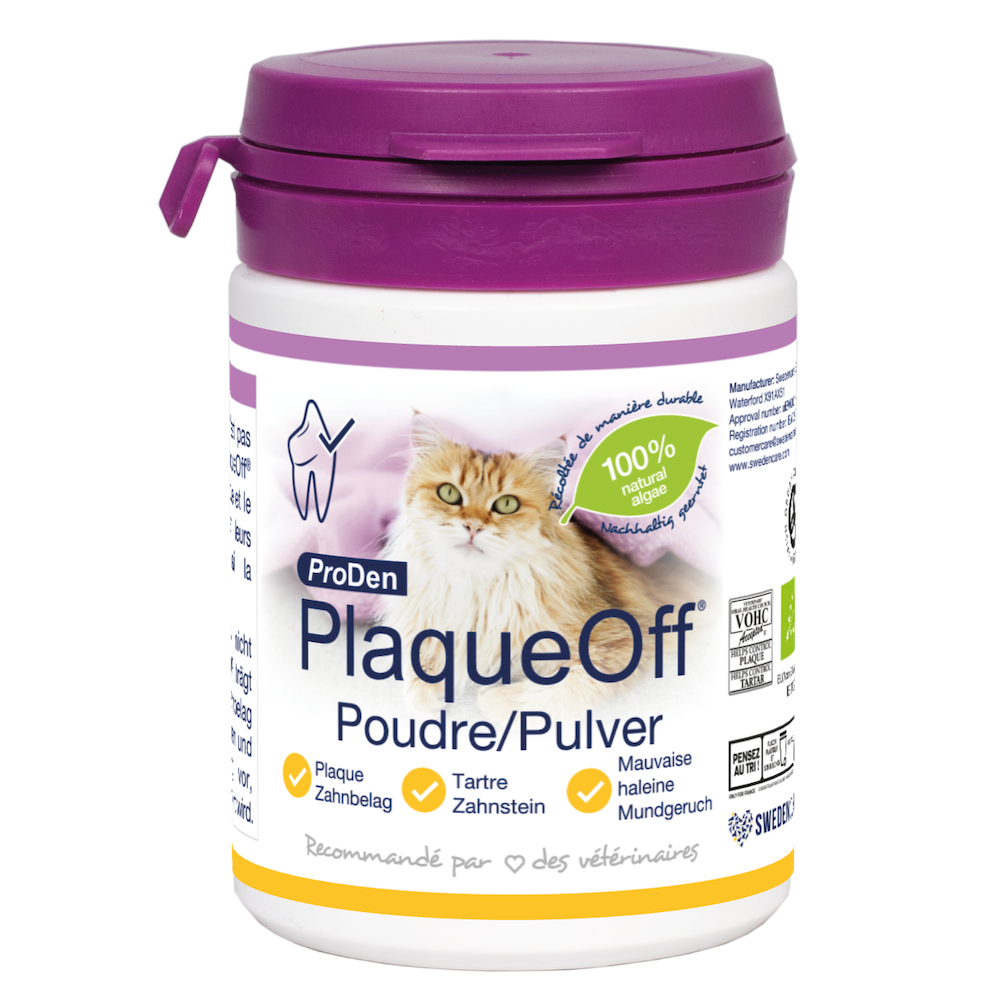 ProDen PlaqueOff Bio do pielęgnacji zębów dla kota - PlaqueOff proszek, 40 g