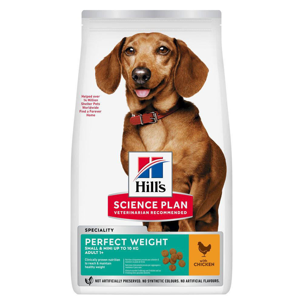 Hill's Science Plan Perfect Weight Adult 1+ Small & Mini, kurczak - 6 kg