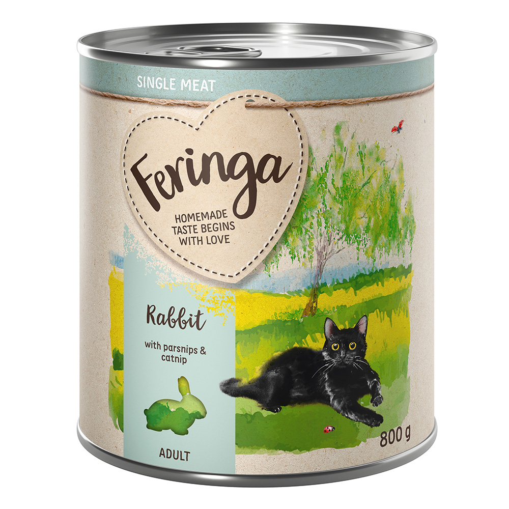 Feringa Single Meat Menu, 12 x 800 g - Królik z pasternakiem i kocimiętką